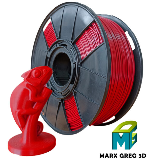 Filamento ABS Impressora 3D - 1 kg Premium 1.75mm Alta Fluidez (Vermelho)
